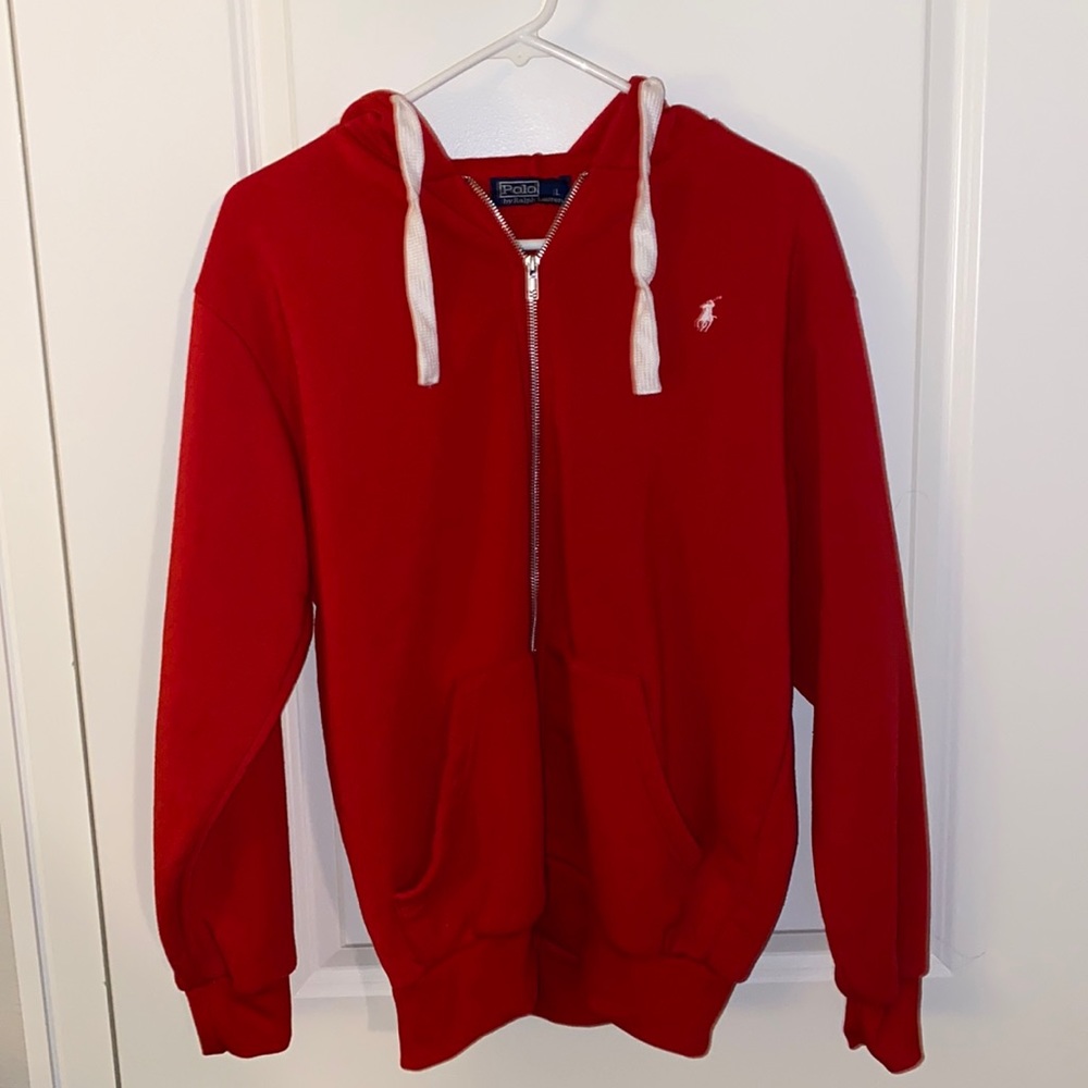 Large Polo Ralph Lauren Zip Up Hoodie Like New